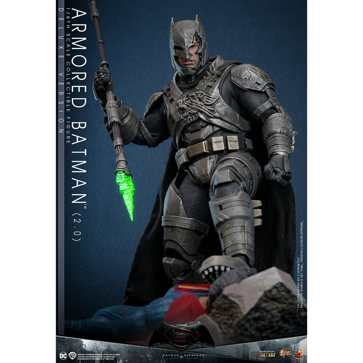 Image produit Batman v Superman : L’Aube de la justice – Figurine articulée Masterpiece 1:6 Batman en armure Version Deluxe