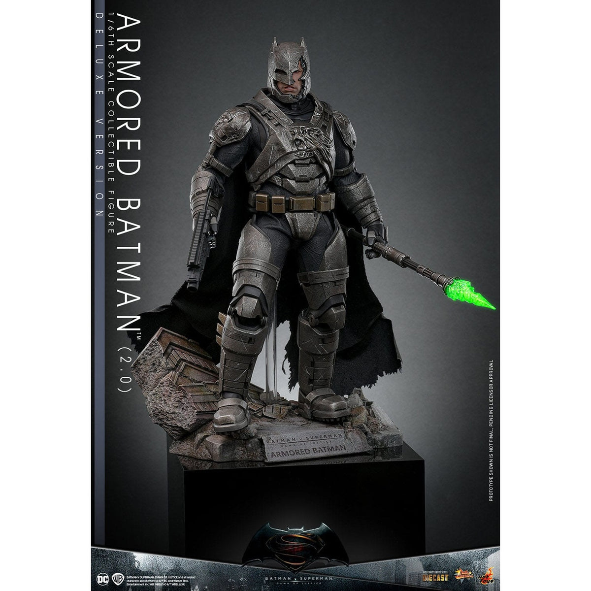 Image produit Batman v Superman : L’Aube de la justice – Figurine articulée Masterpiece 1:6 Batman en armure Version Deluxe