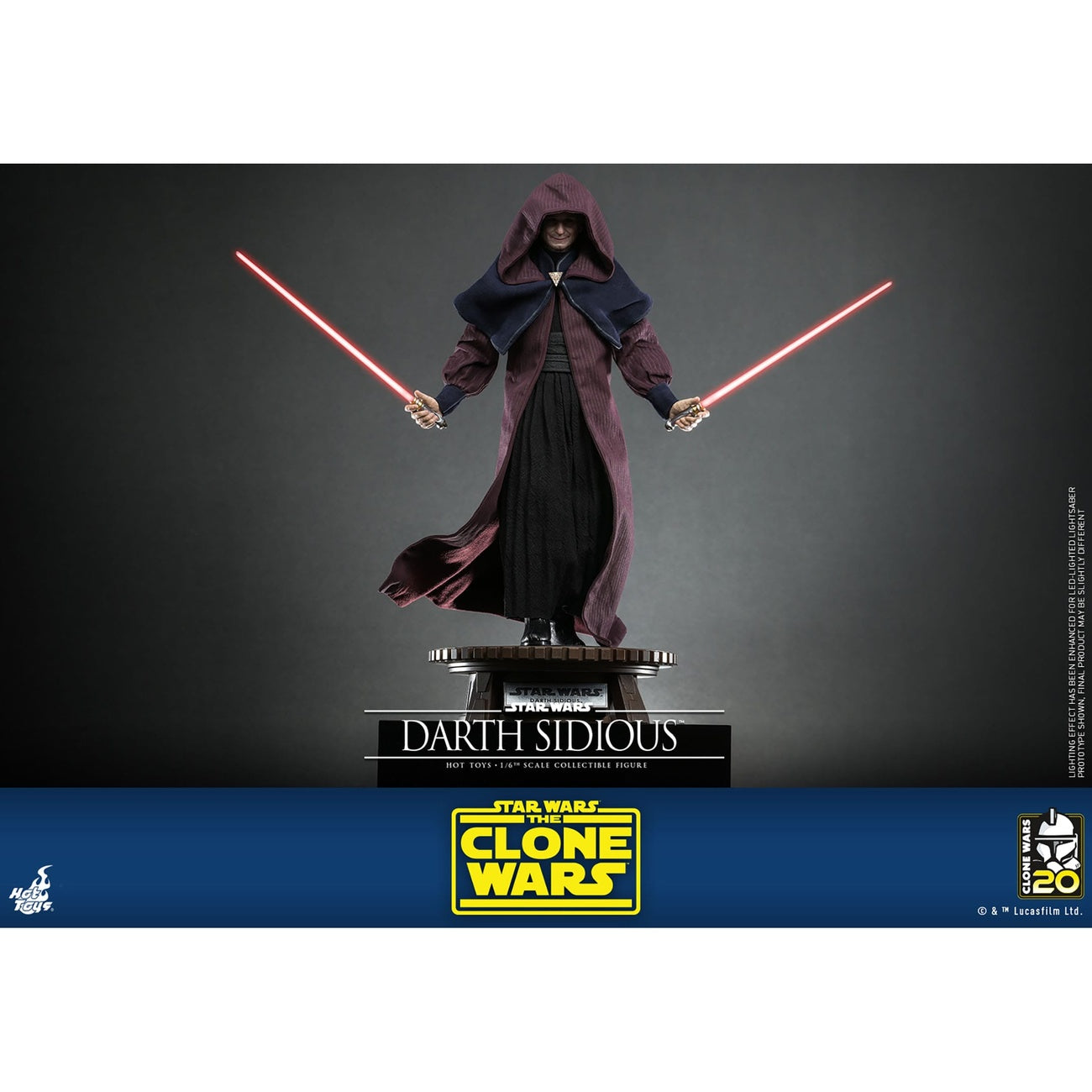 Image produit Star Wars : The Clone Wars - Figurine d’action Darth Sidious 1:6