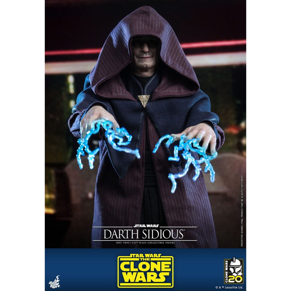 Image produit Star Wars : The Clone Wars - Figurine d’action Darth Sidious 1:6
