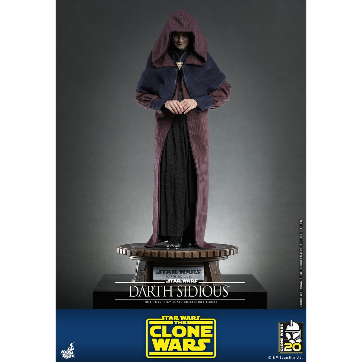 Image produit Star Wars : The Clone Wars - Figurine d’action Darth Sidious 1:6