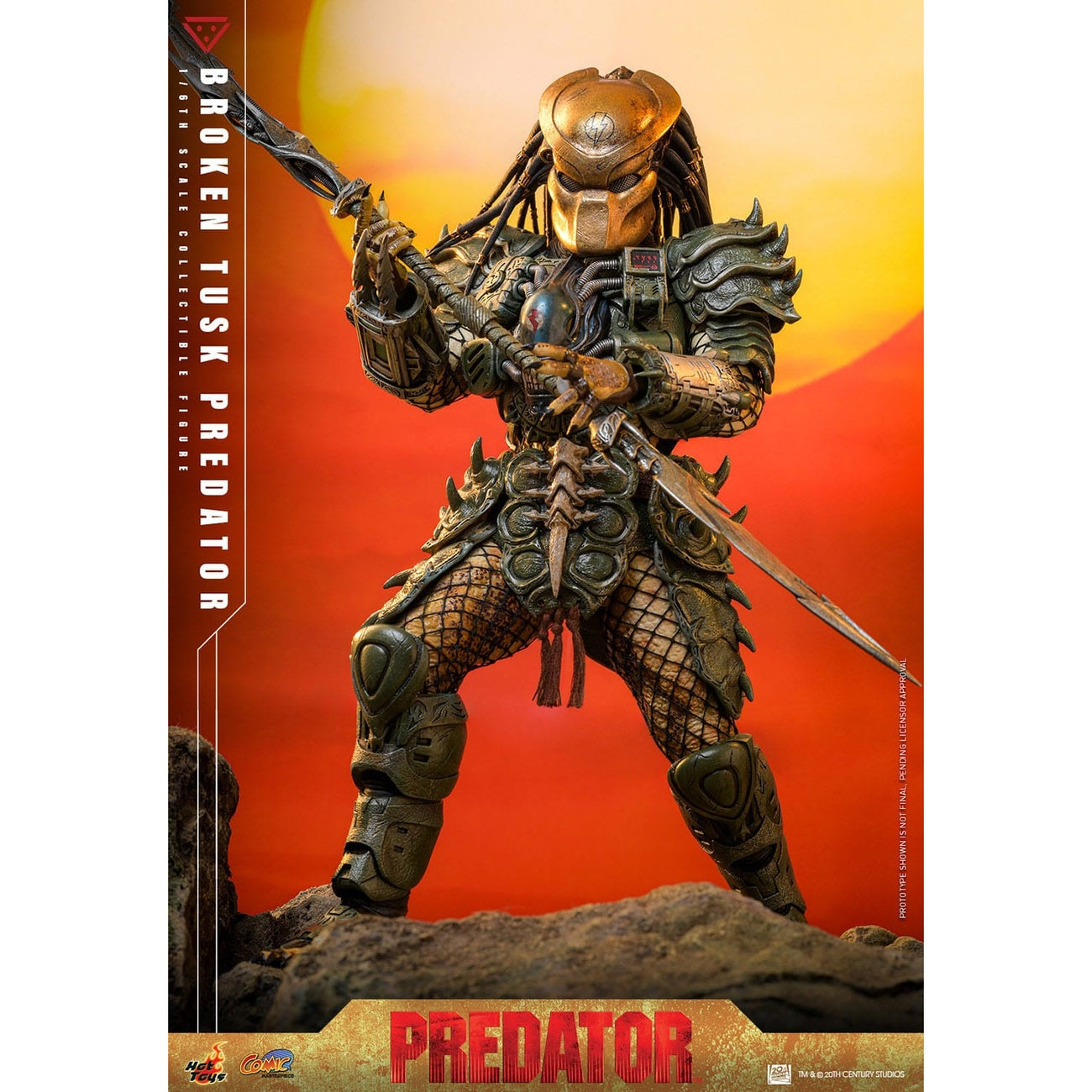 Image produit Alien vs Predator - Figurine d’exception Broken Tusk Predator 1:6