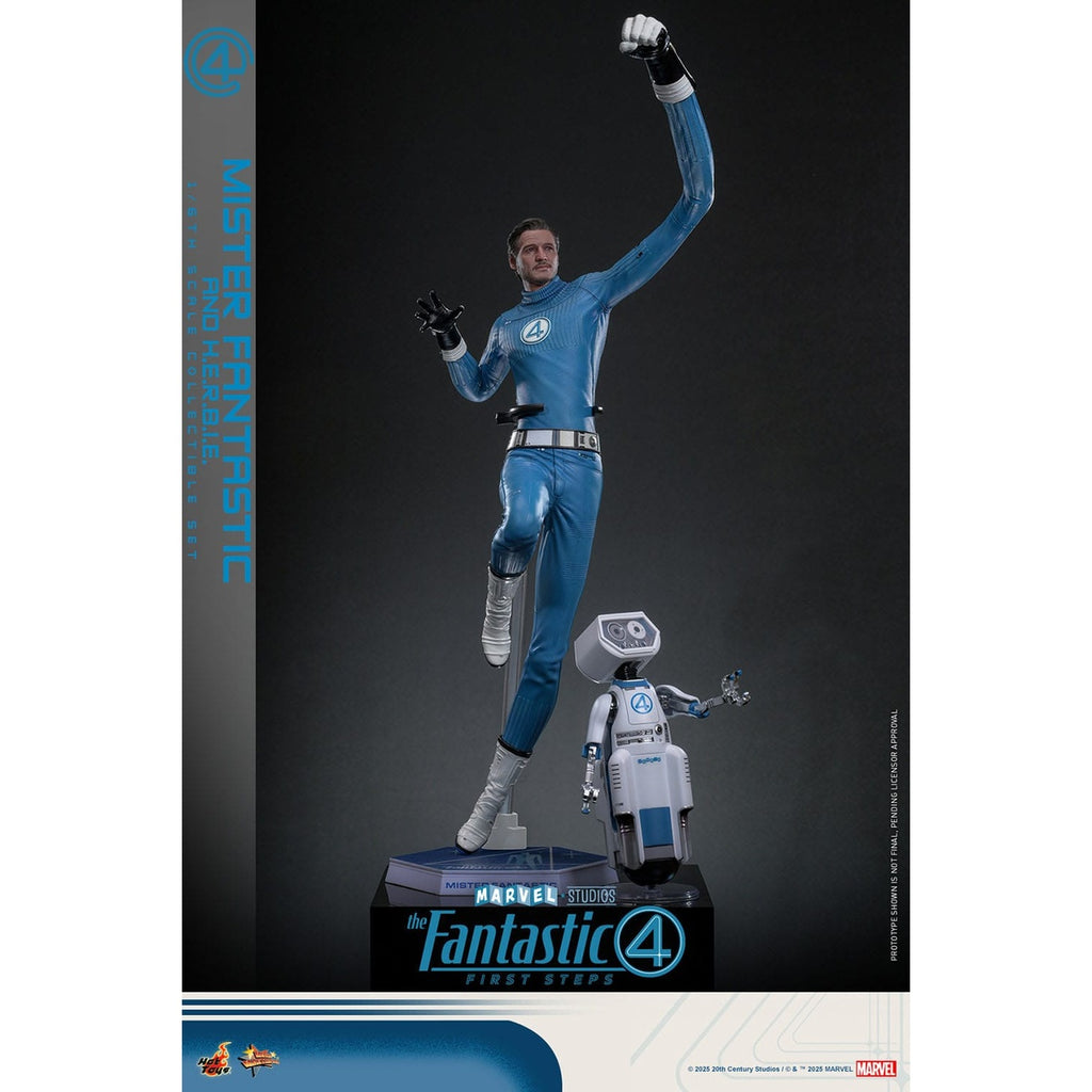 Image produit Les Quatre Fantastiques - Mister Fantastic & H.E.R.B.I.E. coffret de figurines d’action Masterpiece 1:6