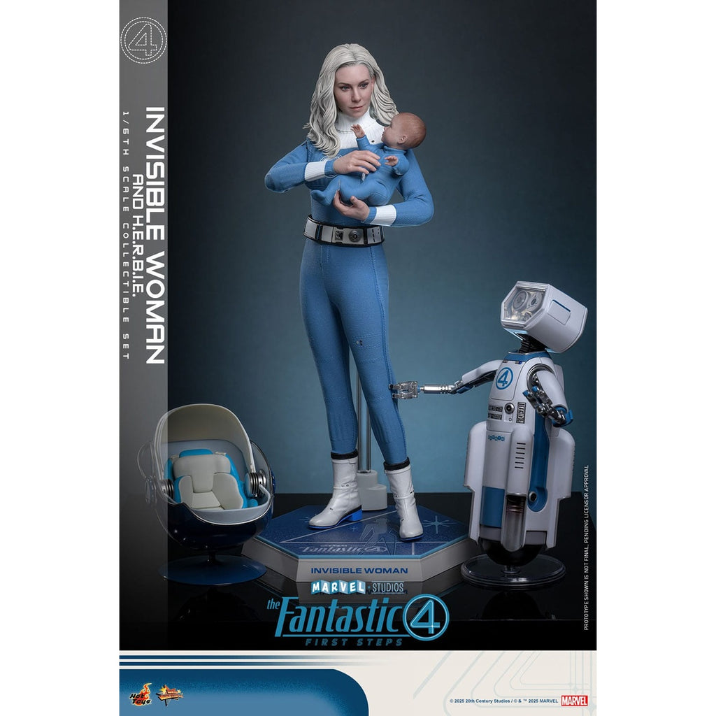 Product image The Fantastic Four - Invisible Woman & H.E.R.B.I.E. Masterpiece 1:6 Action Figure Set