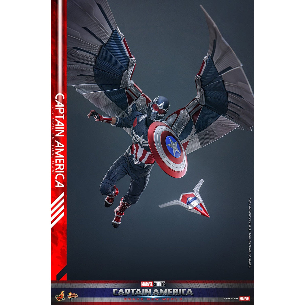 Image produit Captain America: Brave New World - Figurine d’action Captain America Masterpiece 1:6