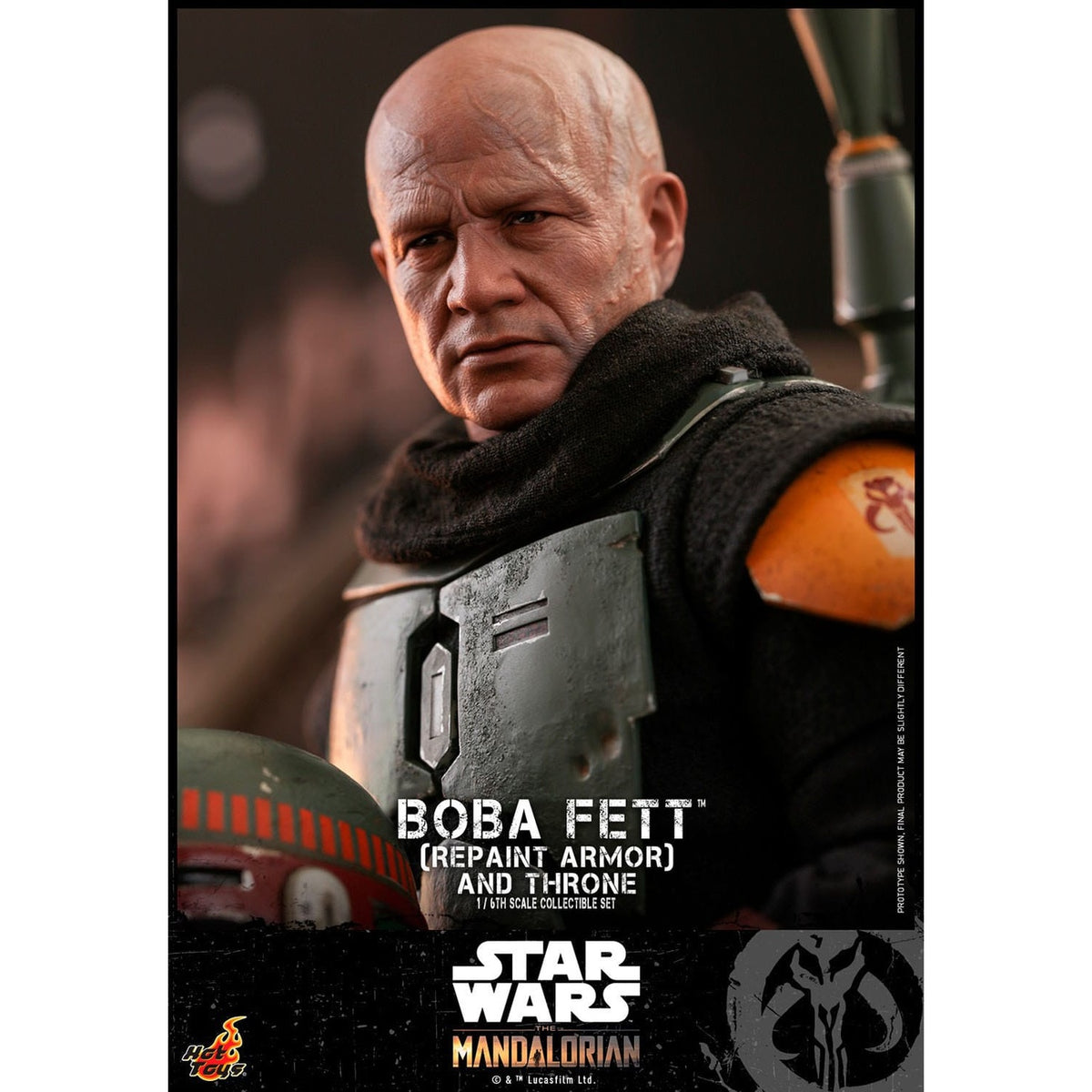 Image produit Star Wars : The Mandalorian - Figurine articulée Boba Fett 1:6 Armure Repaint et Trône Édition Spéciale