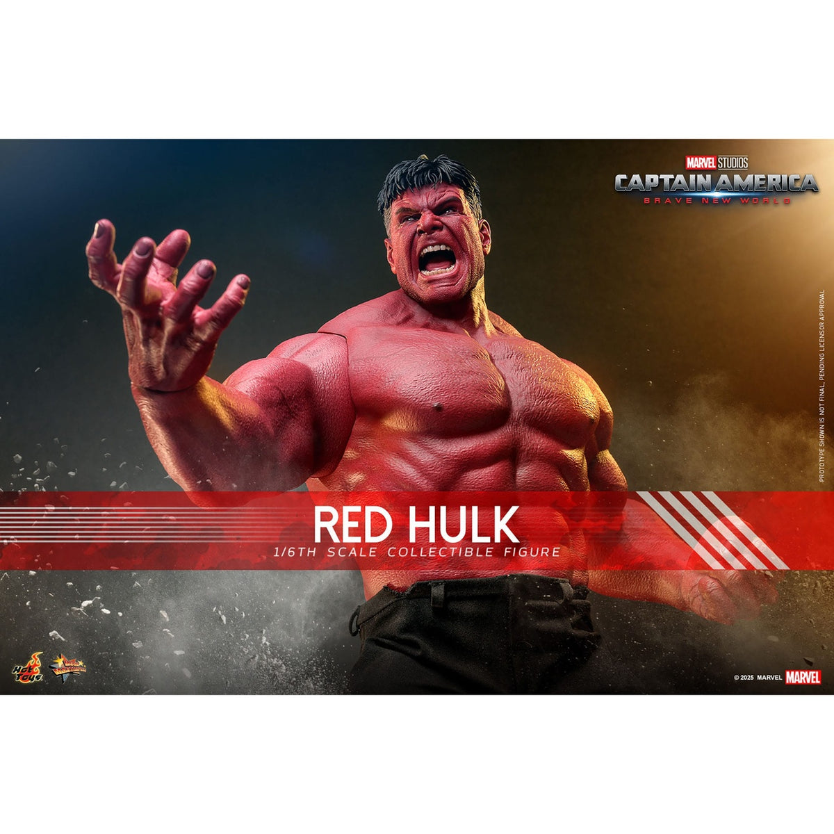 Image produit Captain America : Brave New World - Figurine d’action Red Hulk Masterpiece 1:6