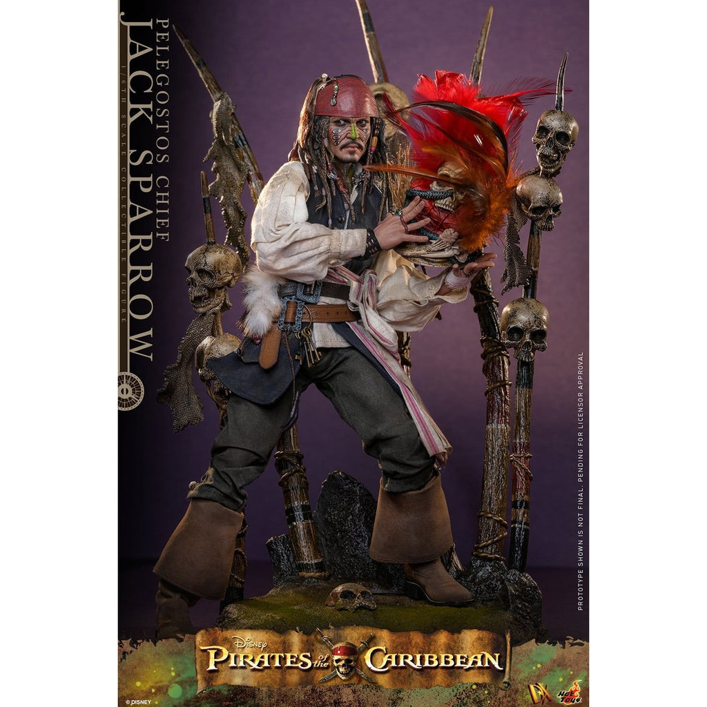 Image produit Pirates des Caraïbes - Jack Sparrow chef des Pelegostos figurine articulée 1:6