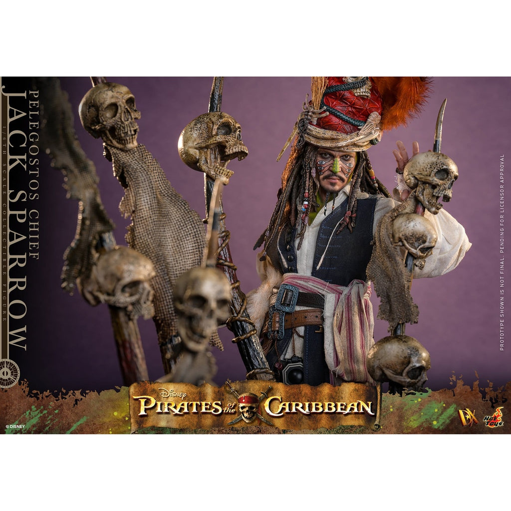 Image produit Pirates des Caraïbes - Jack Sparrow chef des Pelegostos figurine articulée 1:6