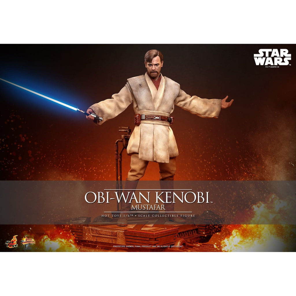 Image produit Star Wars Épisode III : La Revanche des Sith – Obi-Wan Kenobi (Mustafar) figurine d’action Masterpiece 1:6