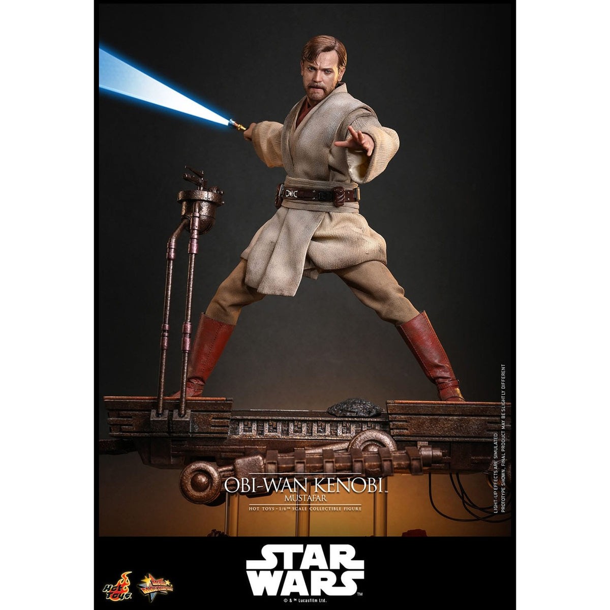 Image produit Star Wars Épisode III : La Revanche des Sith – Obi-Wan Kenobi (Mustafar) figurine d’action Masterpiece 1:6