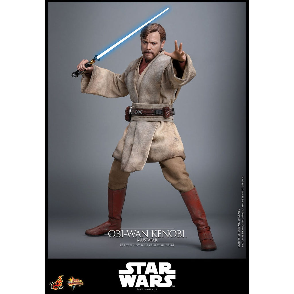 Image produit Star Wars Épisode III : La Revanche des Sith – Obi-Wan Kenobi (Mustafar) figurine d’action Masterpiece 1:6