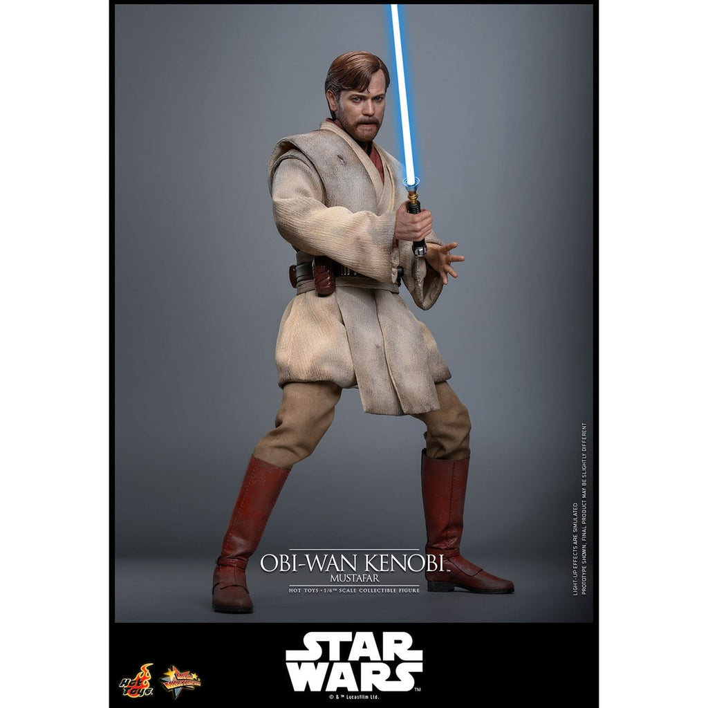 Image produit Star Wars Épisode III : La Revanche des Sith – Obi-Wan Kenobi (Mustafar) figurine d’action Masterpiece 1:6