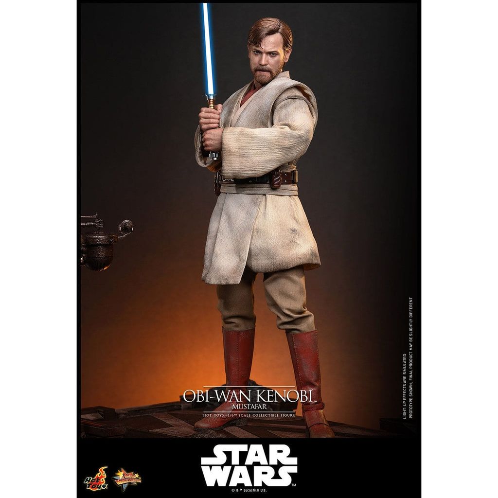 Image produit Star Wars Épisode III : La Revanche des Sith – Obi-Wan Kenobi (Mustafar) figurine d’action Masterpiece 1:6