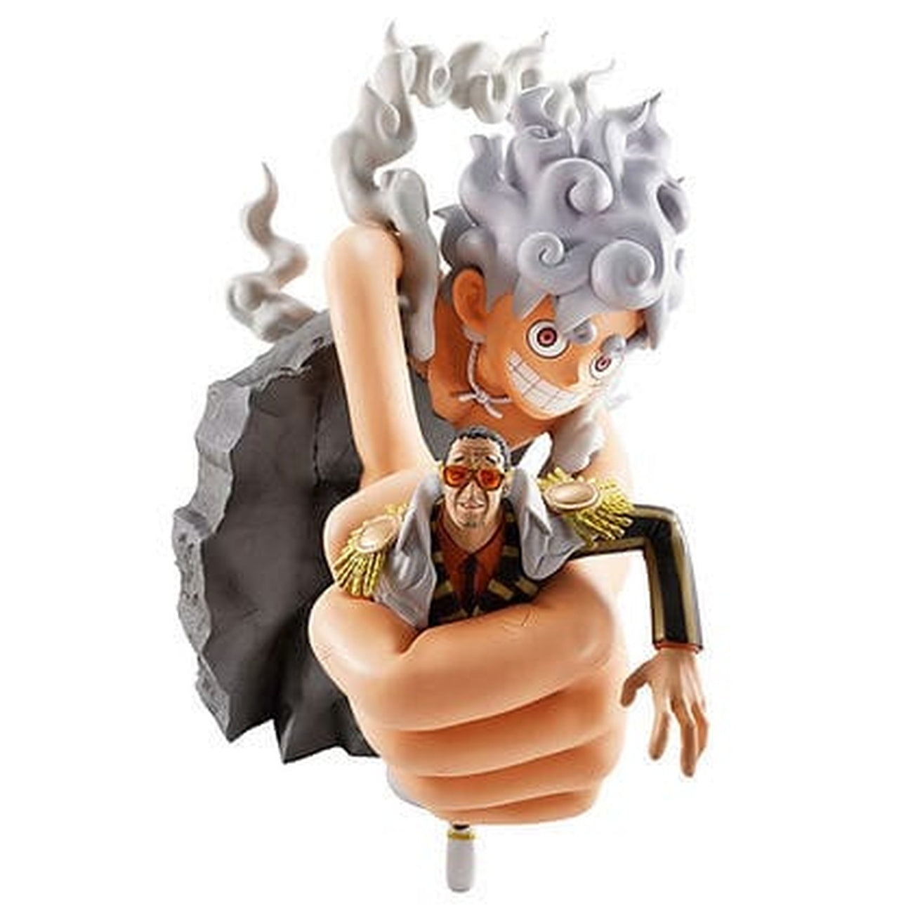 Image produit One Piece - Figurine Ichibansho Monkey D. Luffy Gear 5 et Borsalino