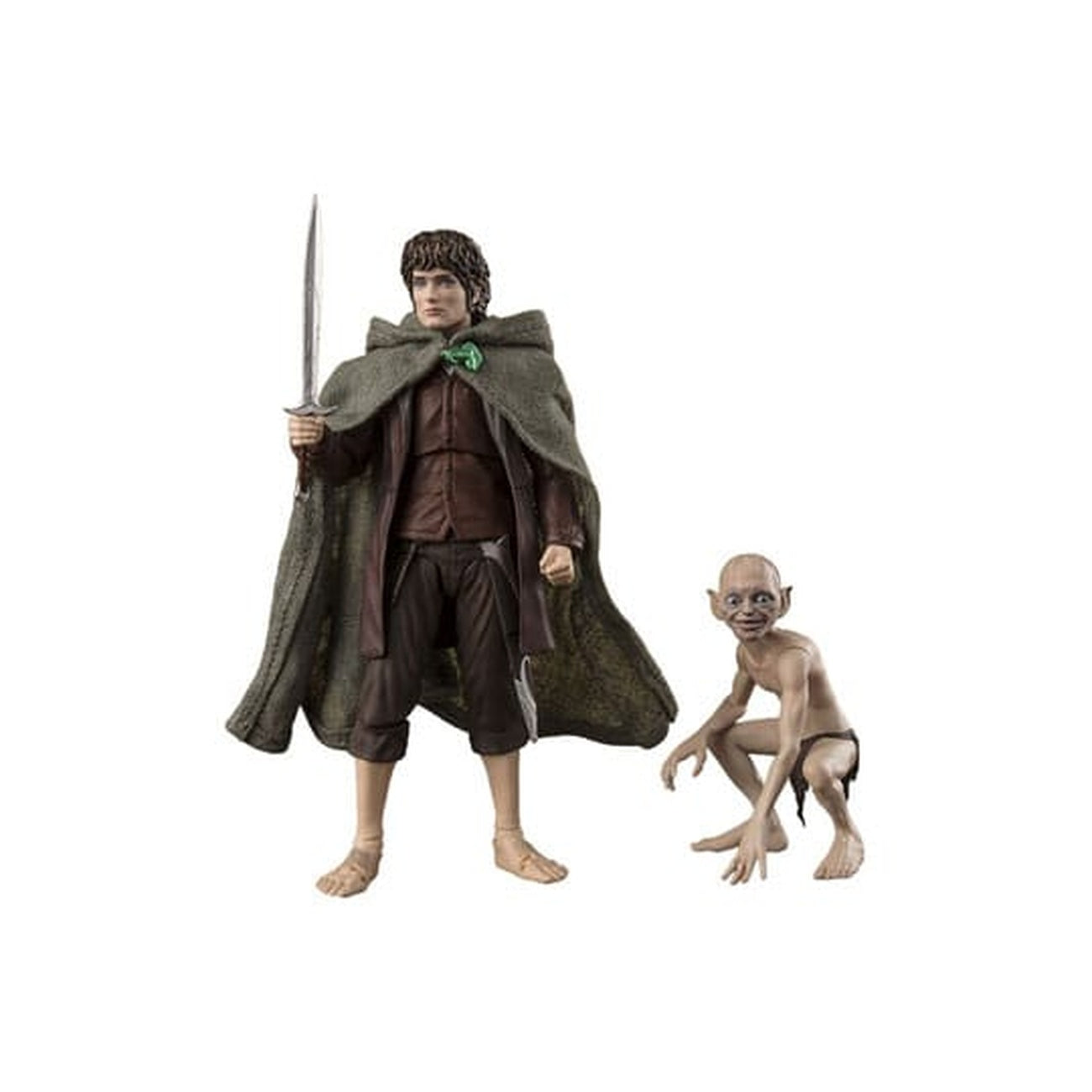 Image produit Le Seigneur des Anneaux - Set de figurines d'action Frodo Baggins & Gollum S.H. Figuarts
