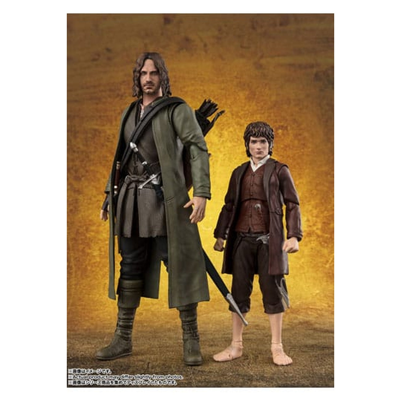 Image produit Le Seigneur des Anneaux - Set de figurines d'action Frodo Baggins & Gollum S.H. Figuarts