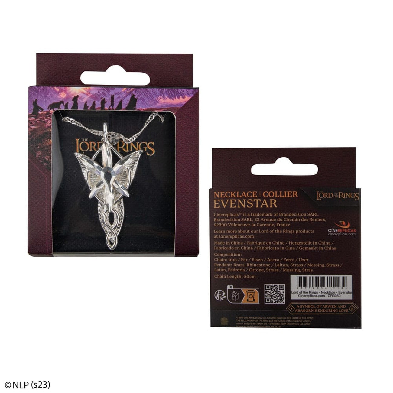 Image produit Le Seigneur des Anneaux - Pendentif Étoile du Soir d'Arwen avec chaîne