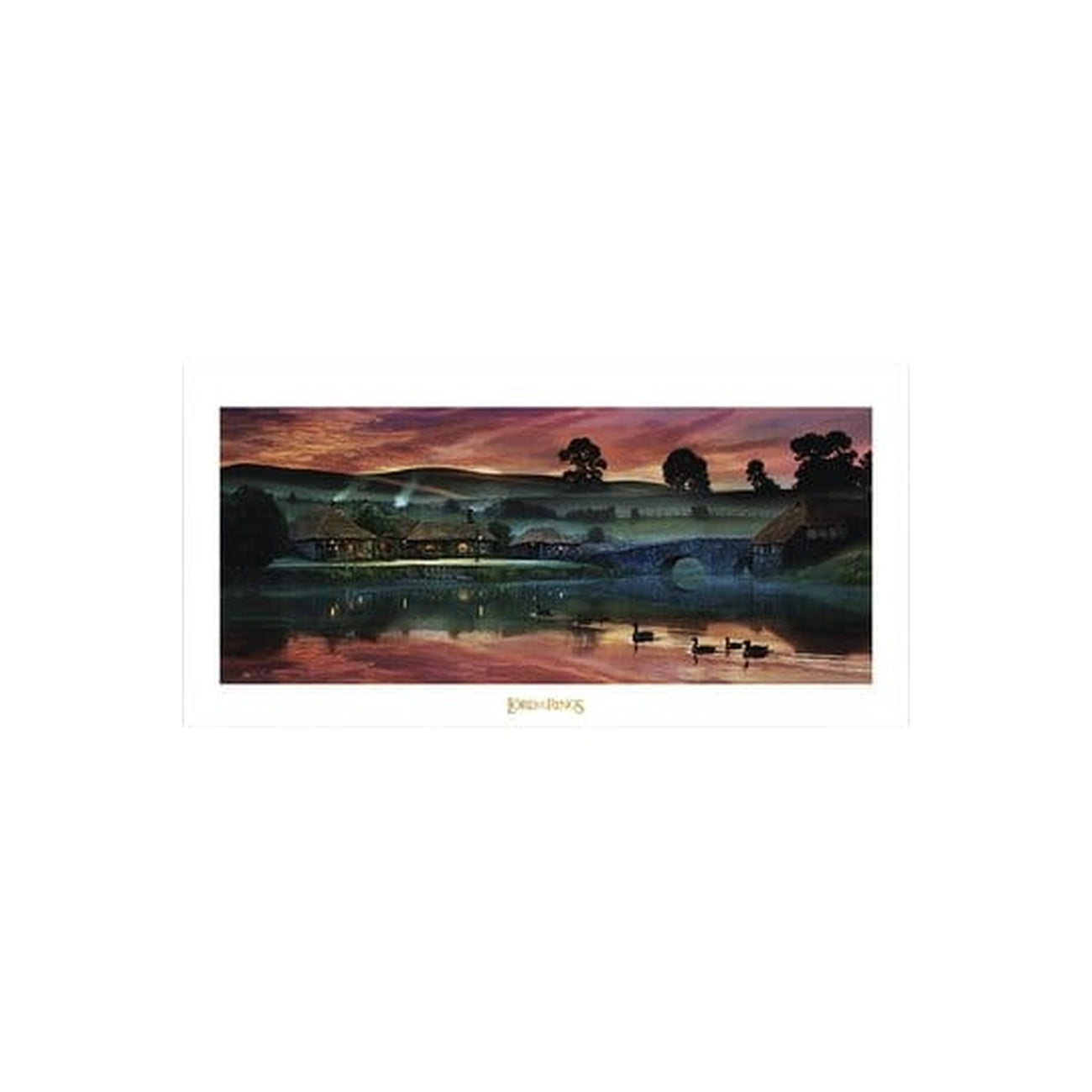 Image produit Le Seigneur des Anneaux - Art print L’Auberge du Dragon Vert