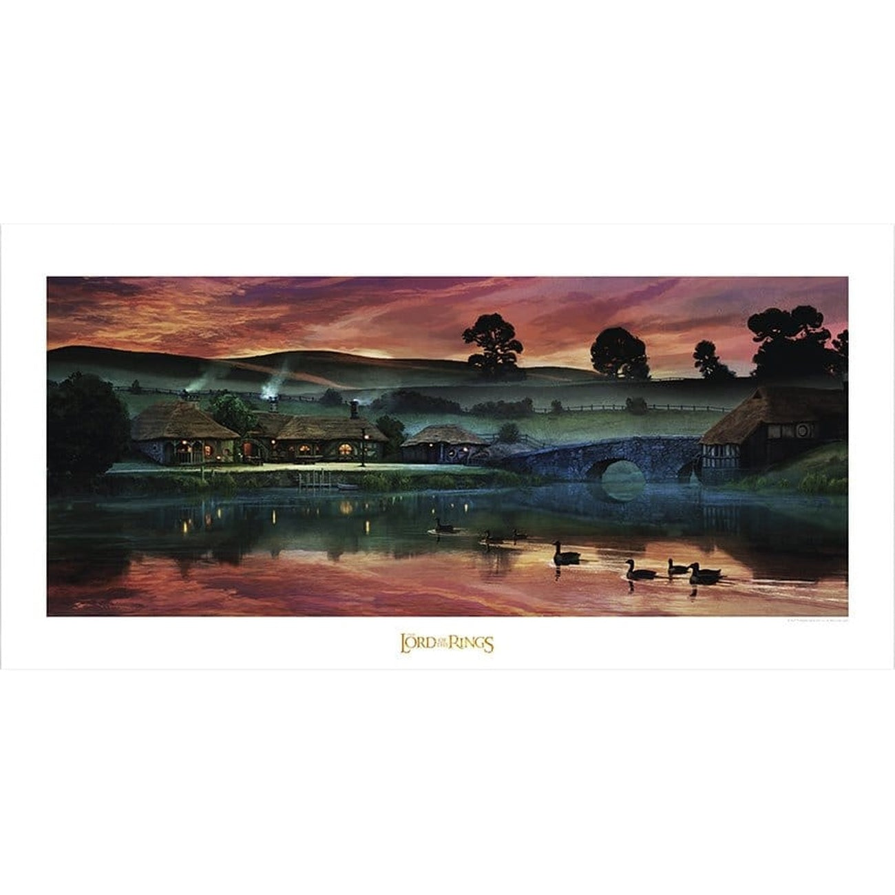 Image produit Le Seigneur des Anneaux - Art print L’Auberge du Dragon Vert