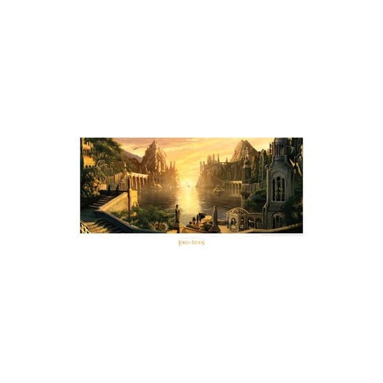 Image produit Le Seigneur des Anneaux - Les Havres Gris Art Print