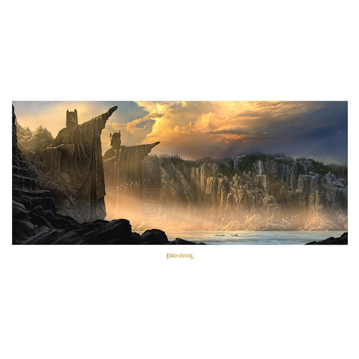 Image produit Le Seigneur des Anneaux - Argonath, les Piliers des Rois Art Print