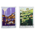 Image produit Le Seigneur des Anneaux - Ensemble de 2 torchons Fondcombe & Hobbiton
