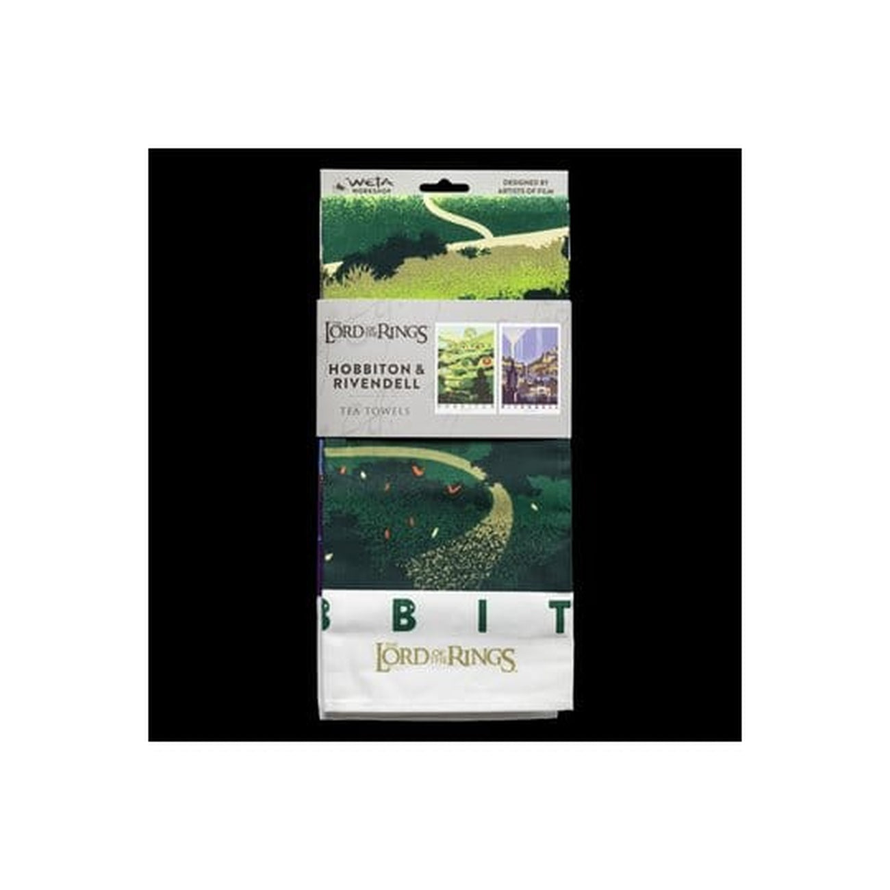 Image produit Le Seigneur des Anneaux - Ensemble de 2 torchons Fondcombe & Hobbiton