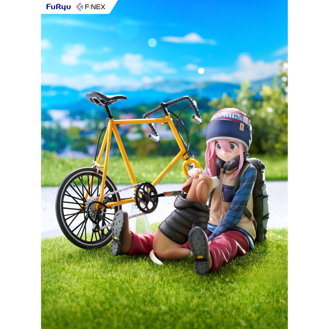 Image produit Laid Back Camp F:NEX Statue PVC 1/7 Nadeshiko Kagamihara 13 cm