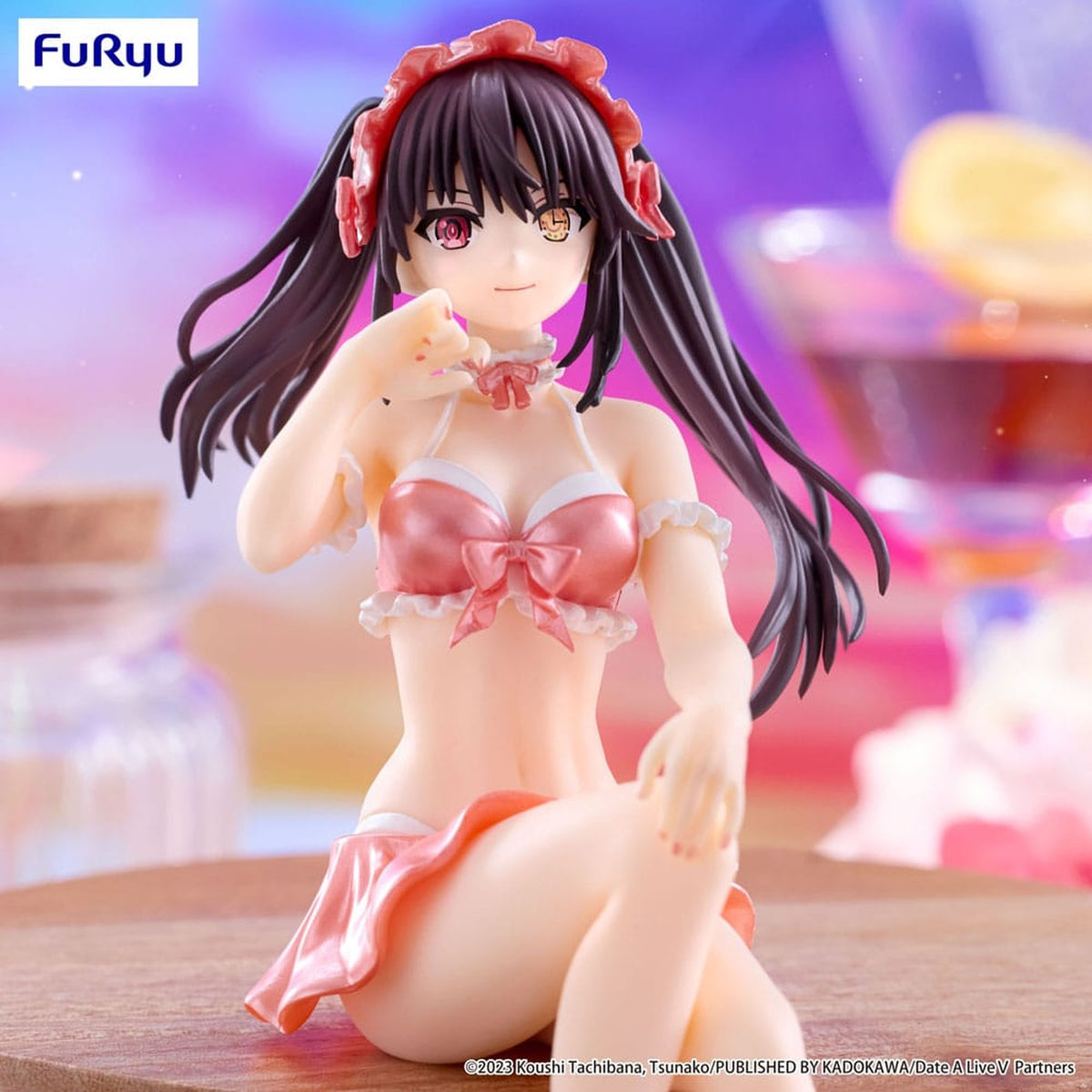 Image produit Date A Live V Statue PVC Noodle Stopper Kurumi Tokisaki Swimsuit Pastel Red Color Ver. 15 cm