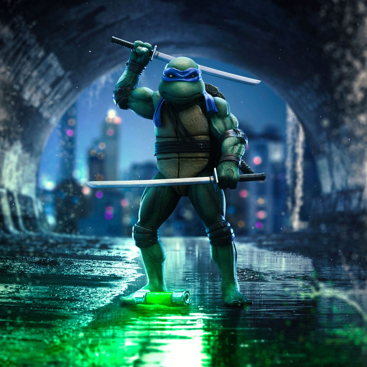 Image produit Teenage Mutant Ninja Turtles Statue Art Scale 1/10 Leonardo 21 cm
