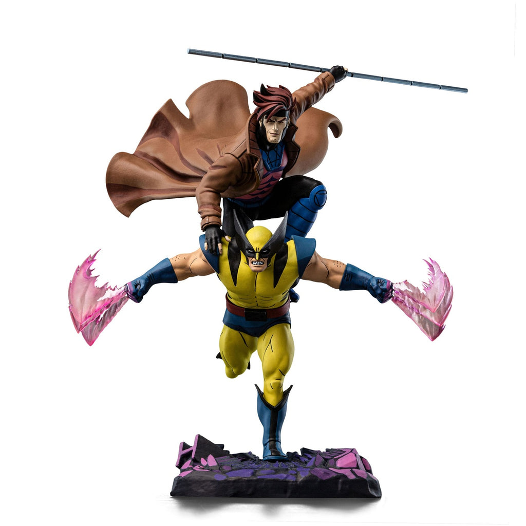 Image produit Marvel Statue Deluxe Art Scale 1/10 X-Men97 Gambit & Wolverine 29 cm