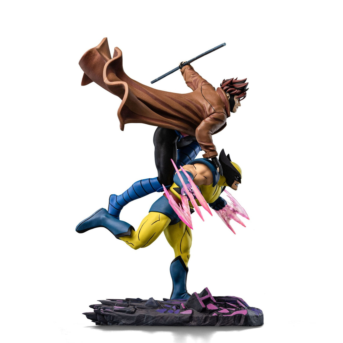 Image produit Marvel Statue Deluxe Art Scale 1/10 X-Men97 Gambit & Wolverine 29 cm
