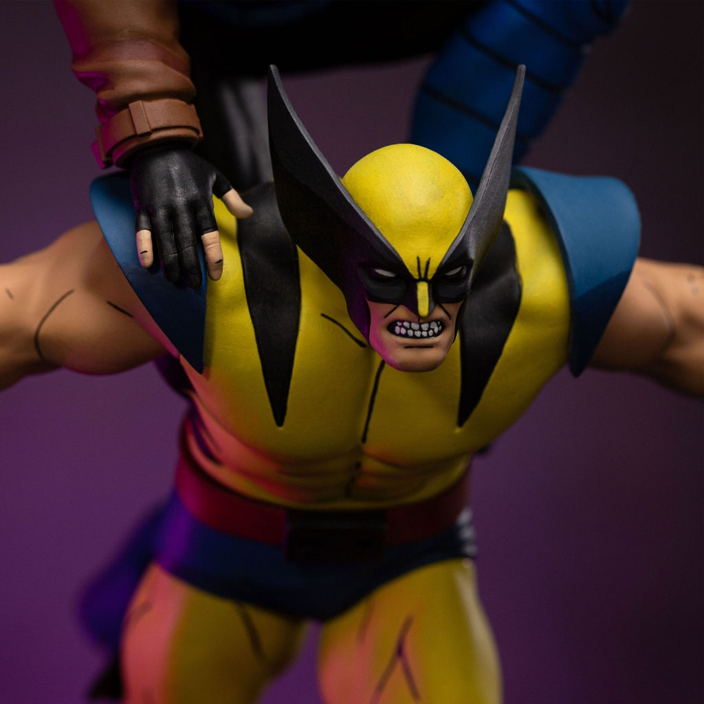 Image produit Marvel Statue Deluxe Art Scale 1/10 X-Men97 Gambit & Wolverine 29 cm