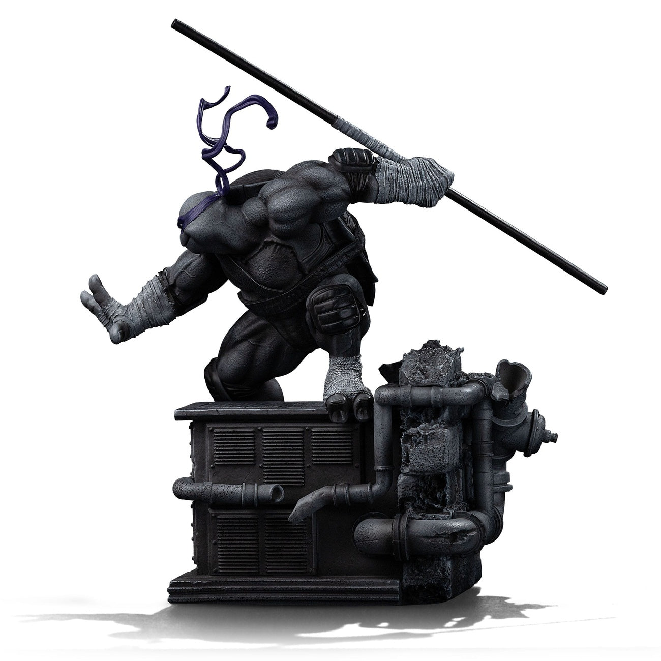 Image produit Teenage Mutant Ninja Turtles Statue Art Scale 1/10 Donatello Variante Noir et Blanc 26 cm heo exclusive