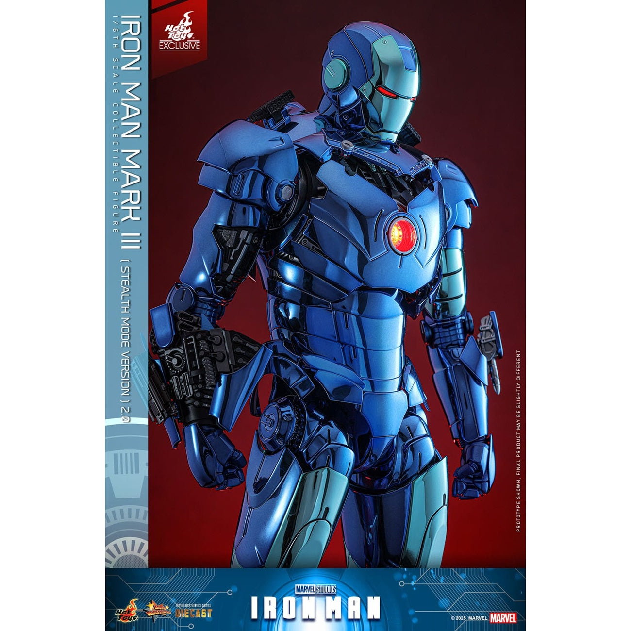Image produit Iron Man Movie Masterpiece Diecast figurine articulée 1/6 Iron Man Mark III (Stealth Mode Ver.) 2.0 Hot Toys Exclusive 33 cm