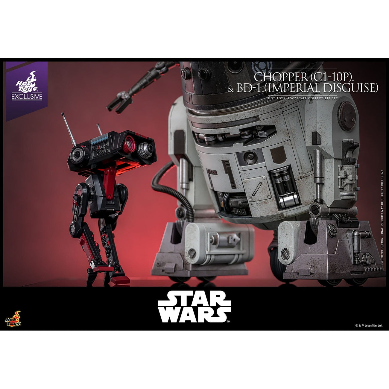 Product image Star Wars Action Figure Set 1/6 Chopper (C1-10P™) & BD-1™ (Imperial Disguise) 18 cm & 8 cm