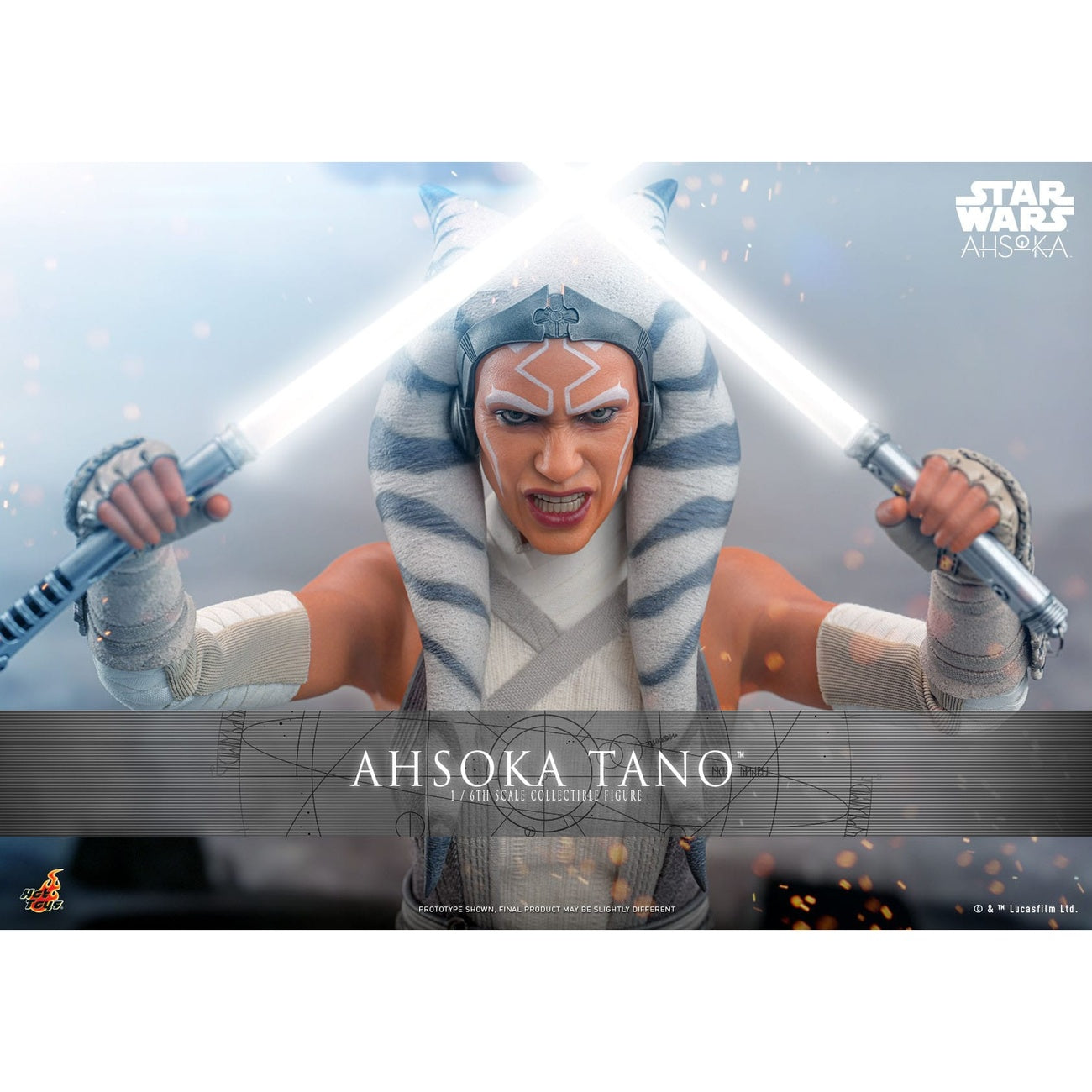Image produit Star Wars : Ahsoka Figurine articulée 1/6 Ahsoka Tano 28 cm