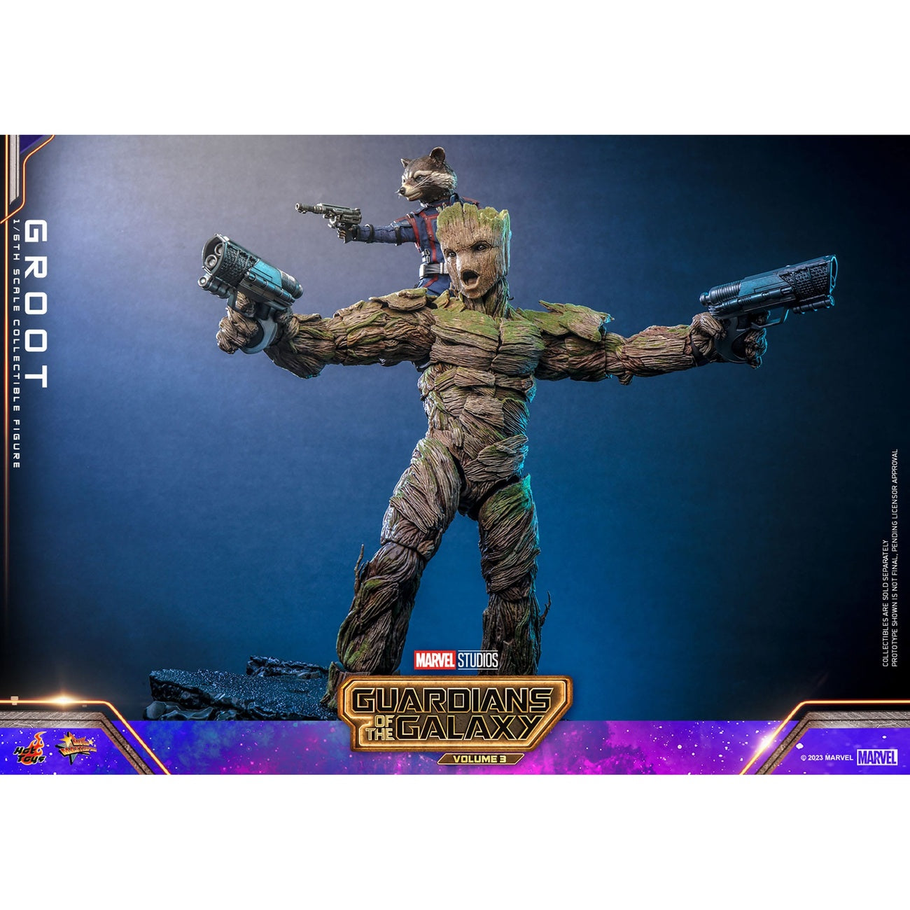 Image produit Les Gardiens de la Galaxie Vol. 3 Movie Masterpiece figurine articulée 1/6 Groot 32 cm