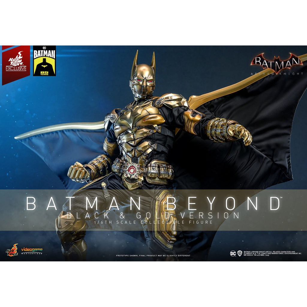 Image produit Batman: Arkham Knight figurine de collection Video Game Masterpiece 1/6 Batman Beyond (version noire et dorée) 32 cm