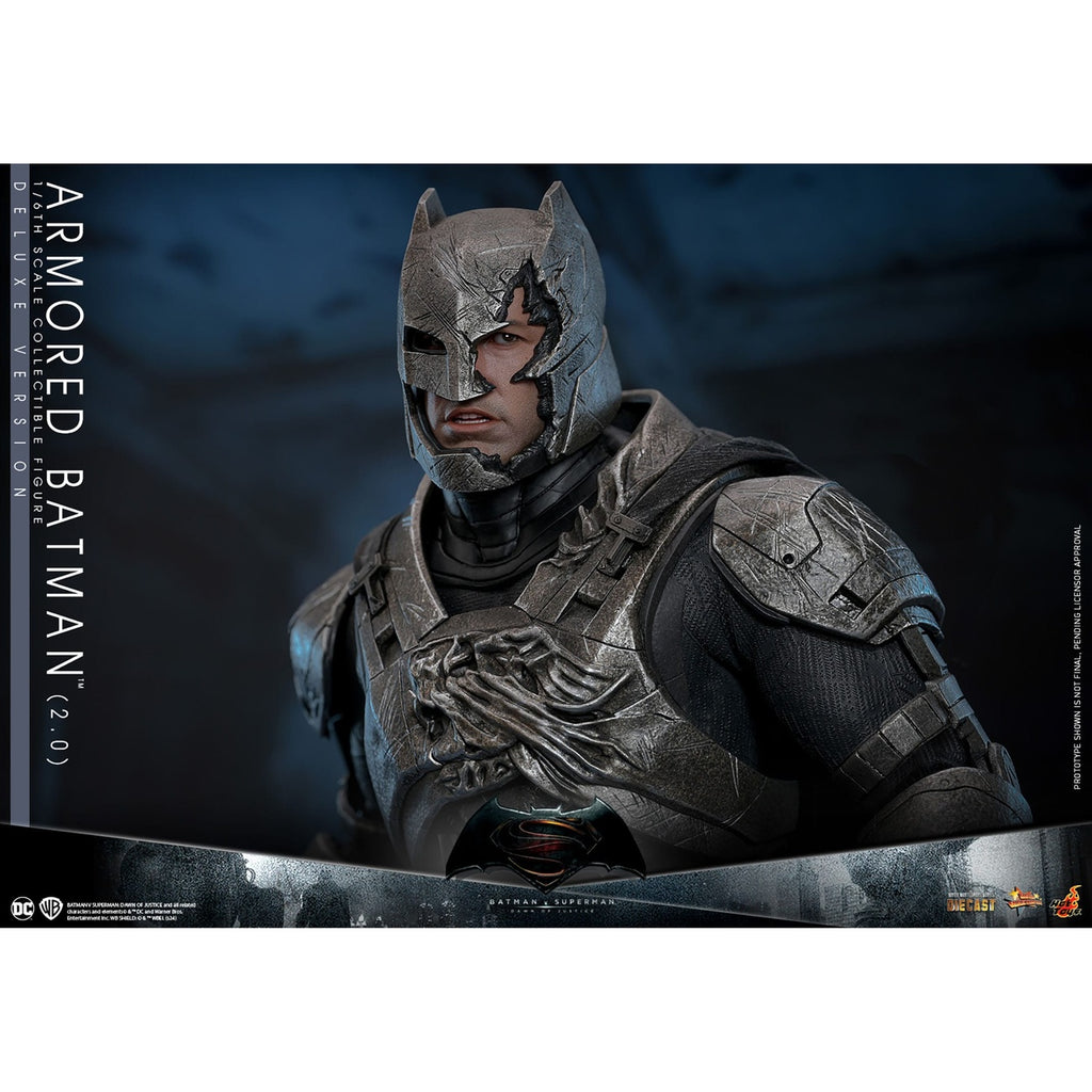 Image produit Batman v Superman : L’Aube de la Justice figurine d’action Movie Masterpiece 1/6 Batman Blindé 2.0 (Version Deluxe) 33 cm
