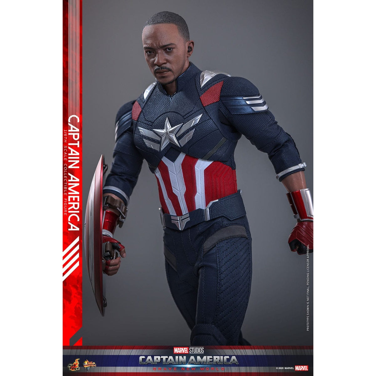 Image produit Captain America: Brave New World figurine d’action Movie Masterpiece 1/6 Captain America 30 cm