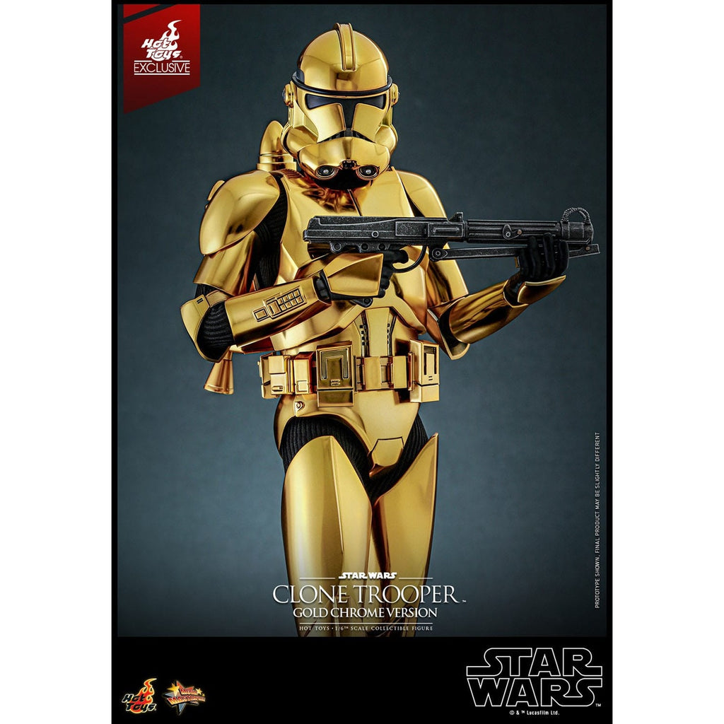 Product image Star Wars Action Figure 1/6 Clone Trooper (Gold Chrome Version) Exclusive 30 cm