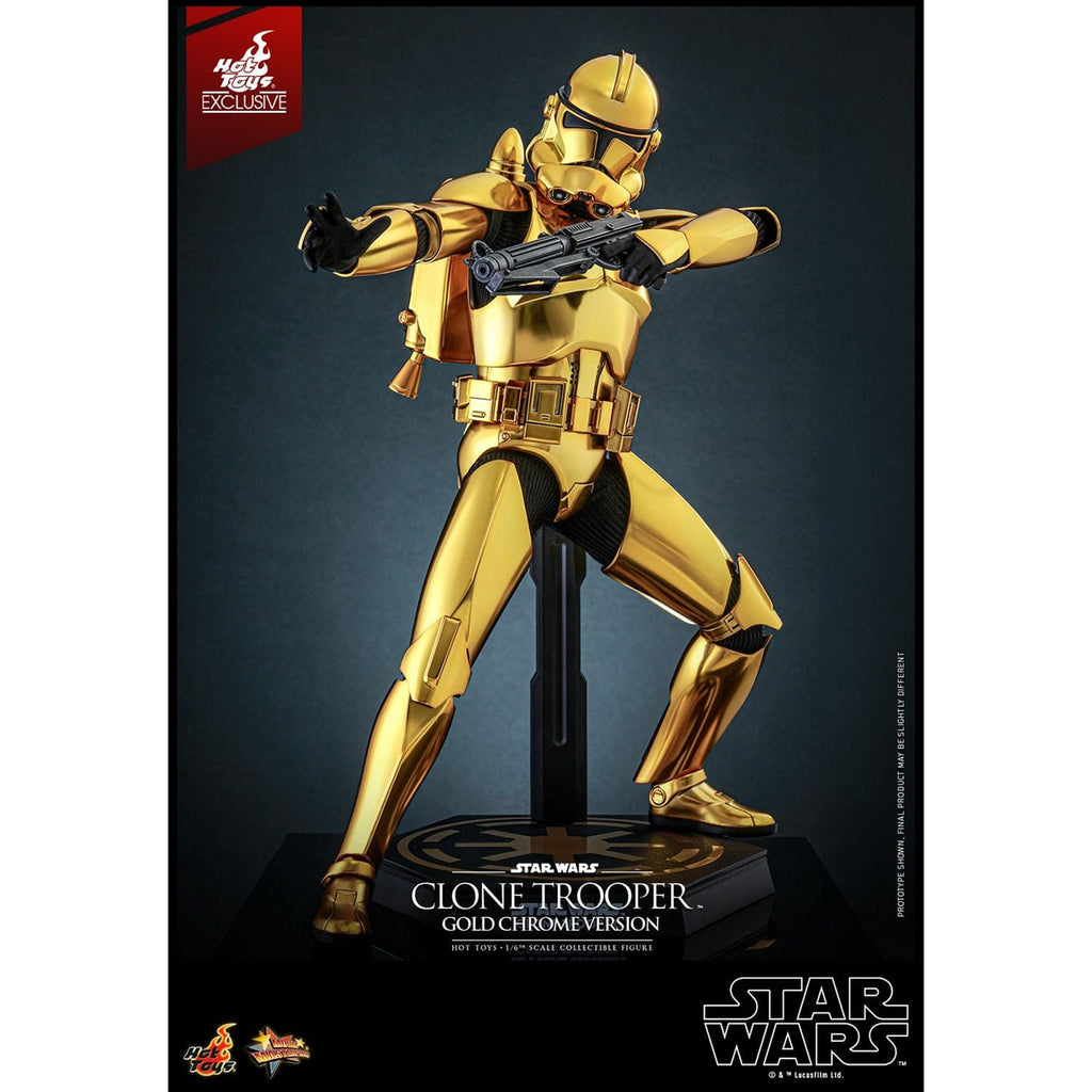 Product image Star Wars Action Figure 1/6 Clone Trooper (Gold Chrome Version) Exclusive 30 cm