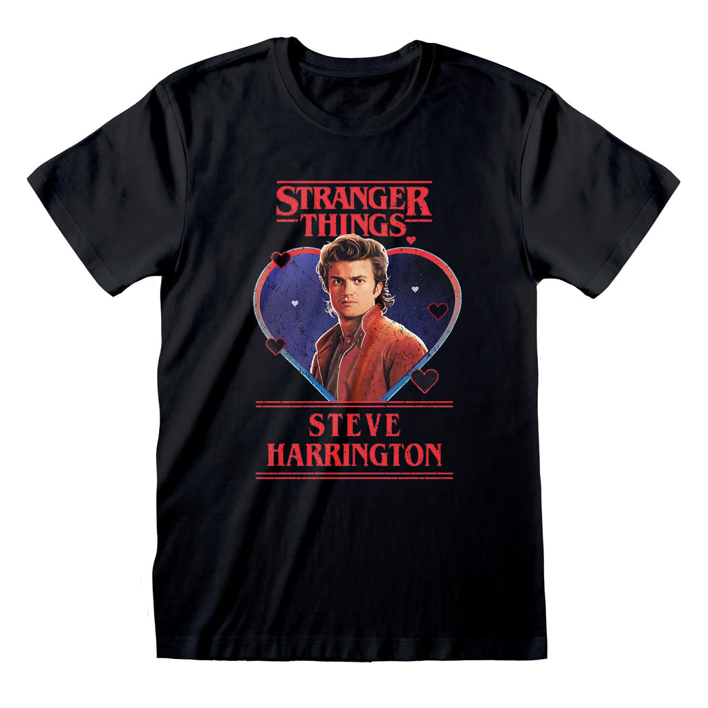 Image produit Stranger Things - T-shirt Steve Love noir