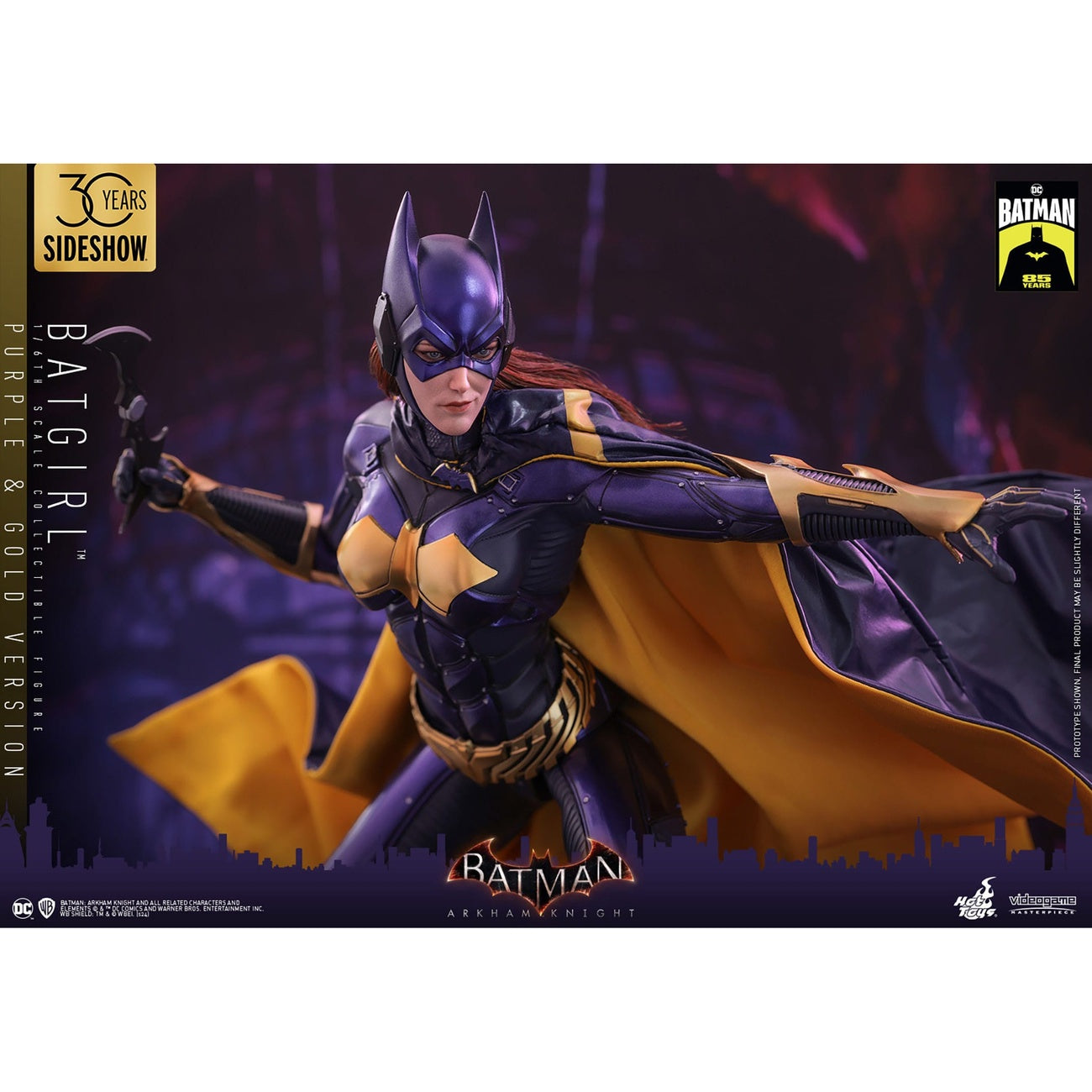 Image produit Batman Arkham Knight Videogame Masterpiece figurine articulée 1/6 Batgirl (version violette et dorée) Exclusive 30 cm