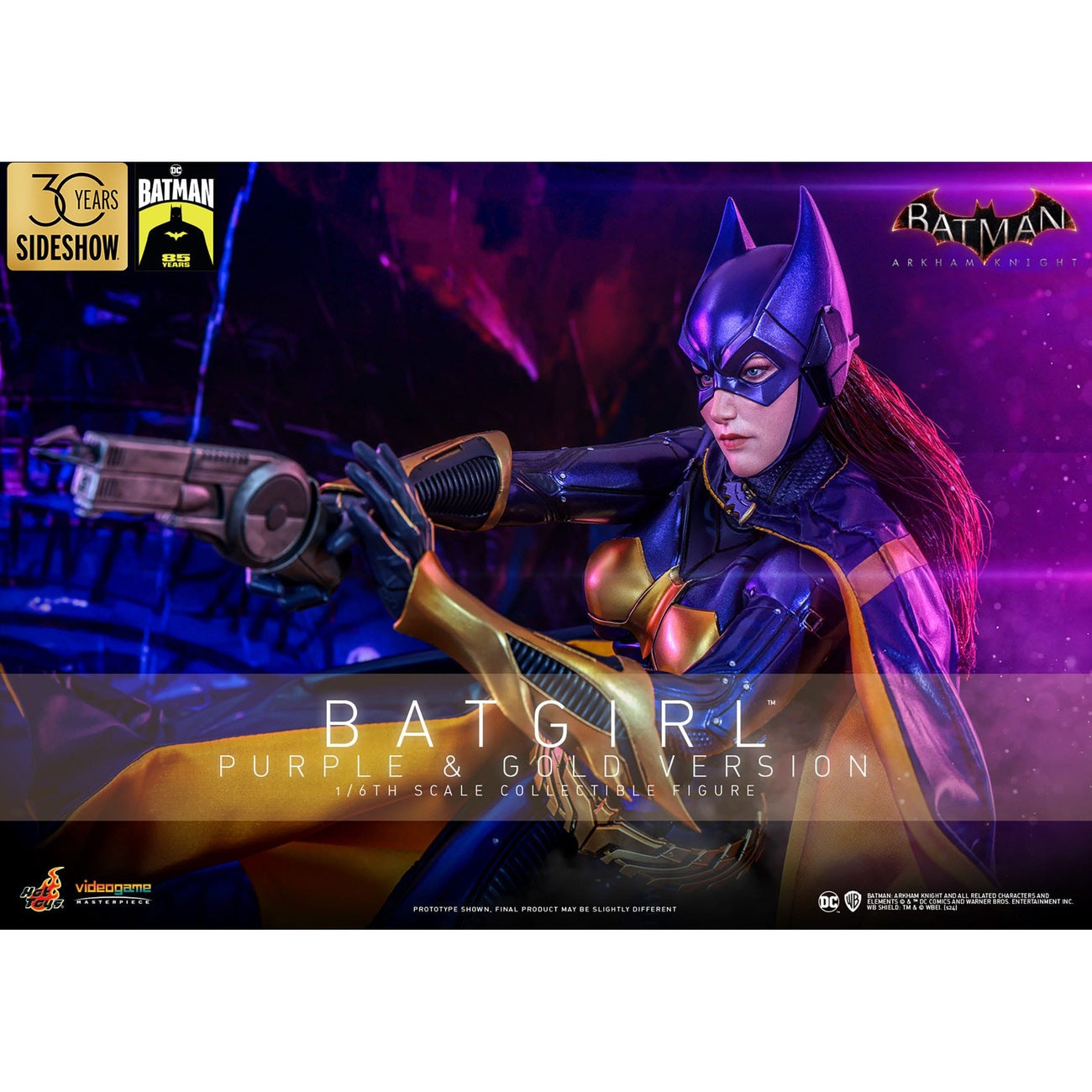 Image produit Batman Arkham Knight Videogame Masterpiece figurine articulée 1/6 Batgirl (version violette et dorée) Exclusive 30 cm