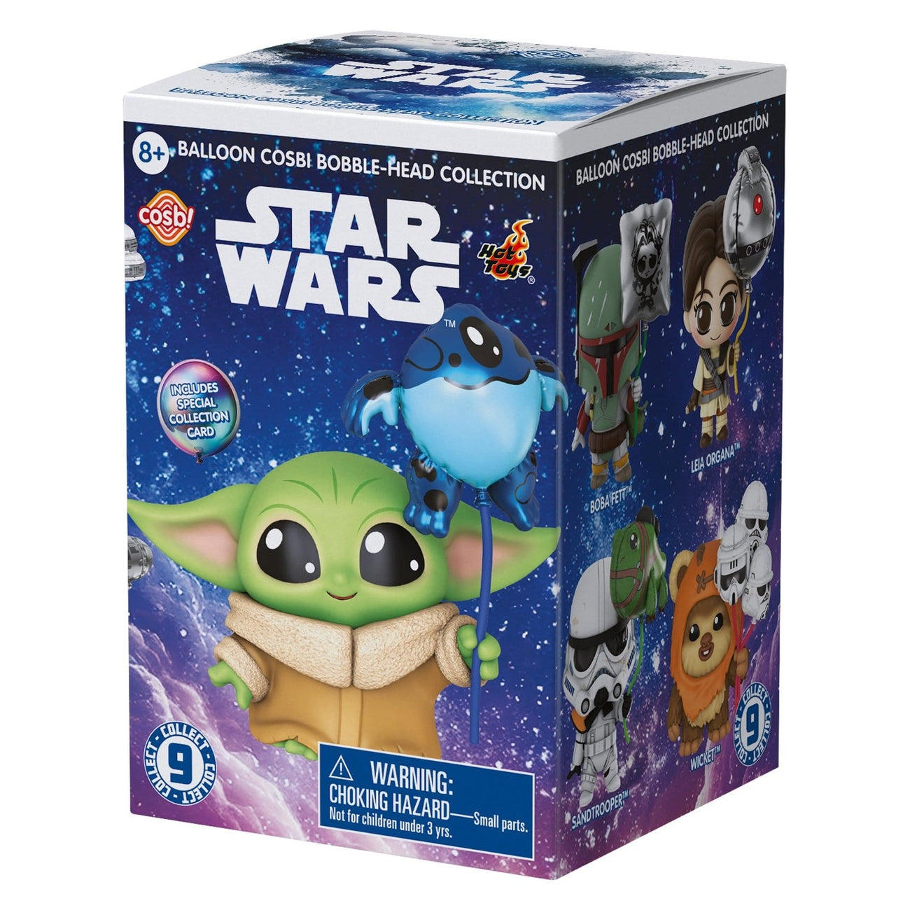 Image produit Star Wars Cosbi mini-figurines Balloon 8 cm Blind Box présentoir (8)