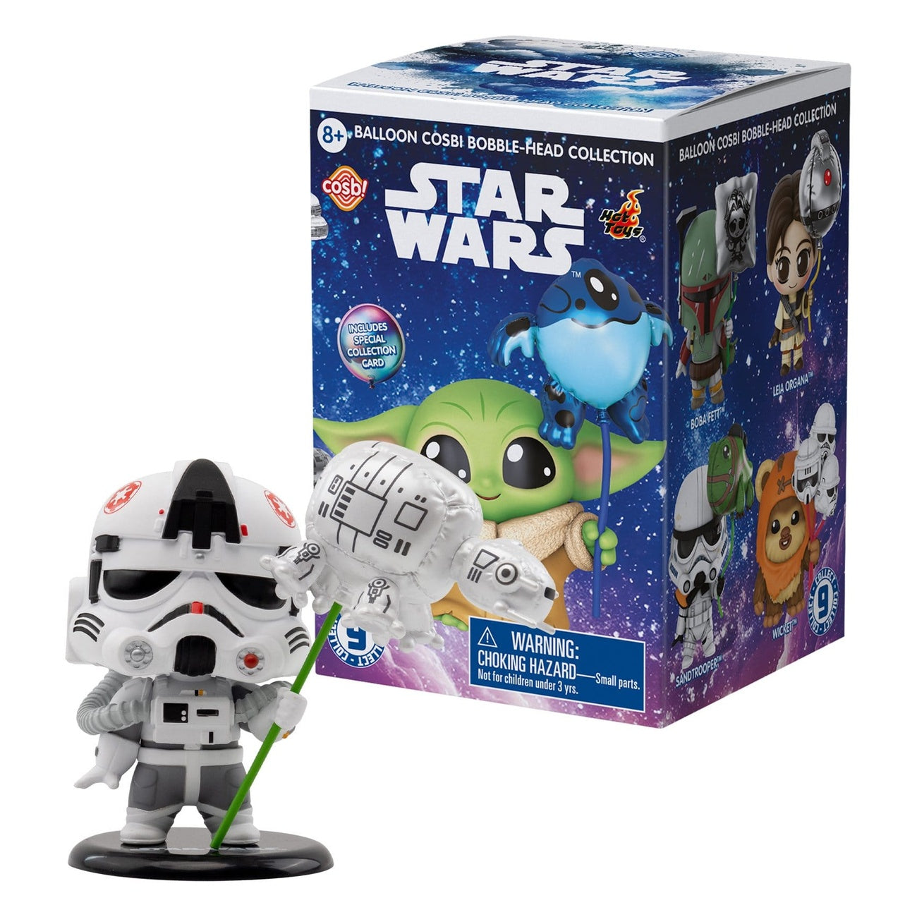 Image produit Star Wars Cosbi mini-figurines Balloon 8 cm Blind Box présentoir (8)