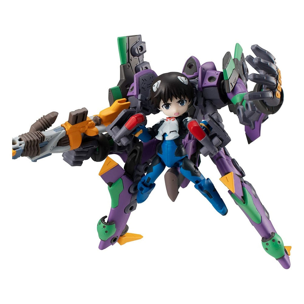 Image produit Evangelion Figurine articulée Desktop Army Shinji Ikari & Evangelion Unité-01 Édition Cinéma 15 cm